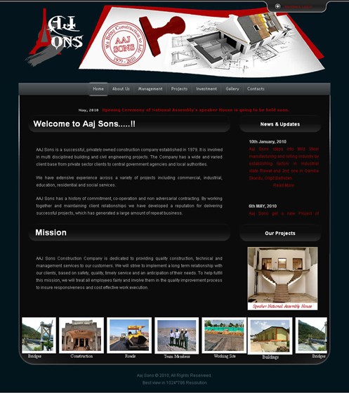 Websites: My designed Mockups